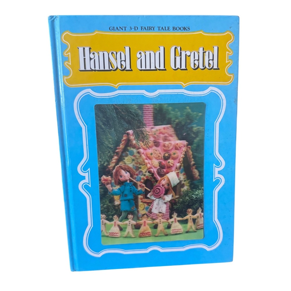 Hansel and Gretel 3-D FairyTale Book Derrydale Vintage Hardcover 051745985X 70's
